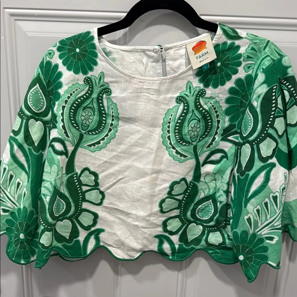 FARM Rio Green Floral Patterned Apparel - Picture 3 of 8